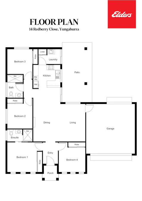 14 Redberry Close, Yungaburra, QLD, 4884 - Floorplan 1