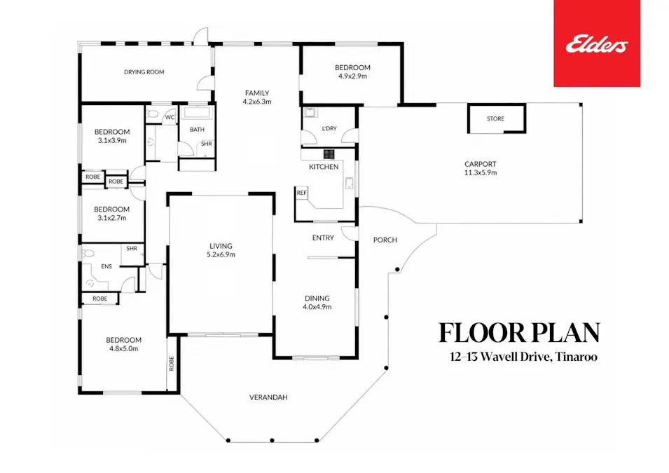 12-13 Wavell Drive, Tinaroo, QLD, 4872 - Floorplan 1
