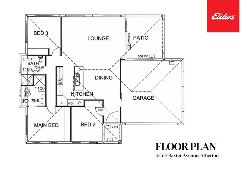 2/5-7 Baxter Avenue, Atherton, QLD, 4883 - Floorplan 1