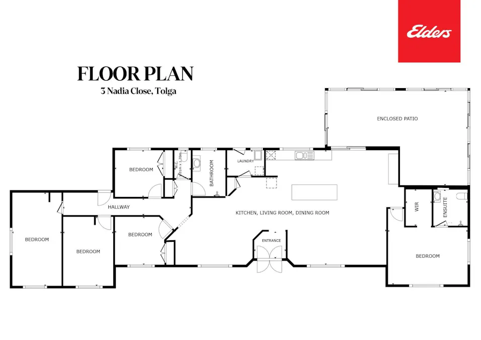 3 Nadia Close, Tolga, QLD, 4882 - Floorplan 1