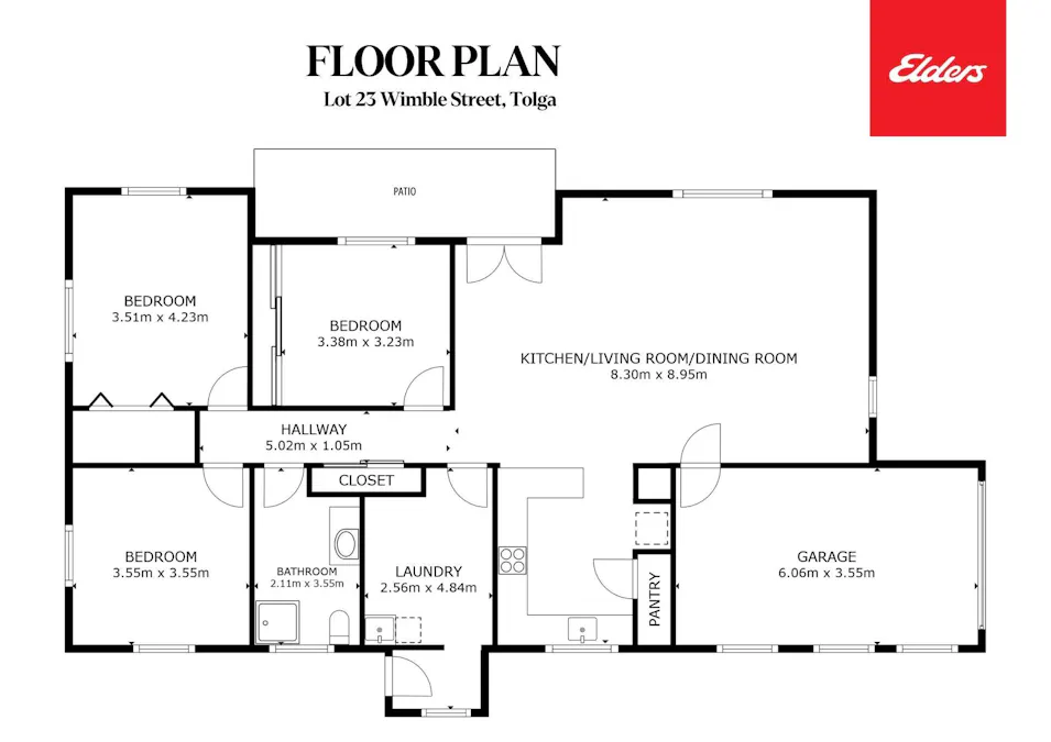 Lot 23 Wimble Street, Tolga, QLD, 4882 - Floorplan 1