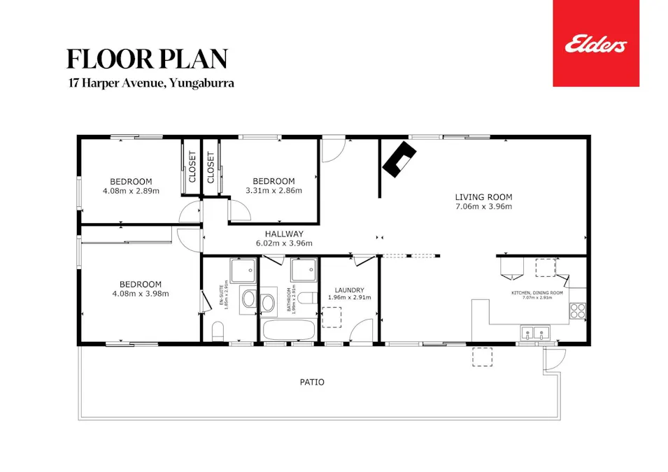 17 Harper Avenue, Yungaburra, QLD, 4884 - Floorplan 1