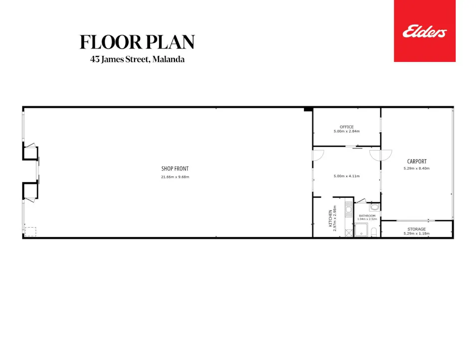 43 James Street, Malanda, QLD, 4885 - Floorplan 1