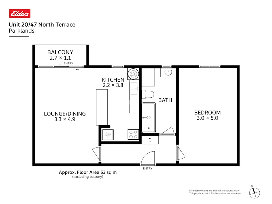 20/47 North Terrace, Burnie, TAS, 7320 - Floorplan 1