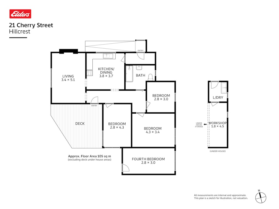 21 Cherry Street, Hillcrest, TAS, 7320 - Floorplan 1