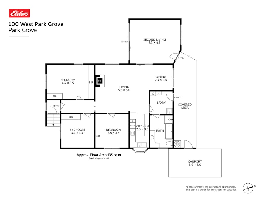 100 West Park Grove, Park Grove, TAS, 7320 - Floorplan 1