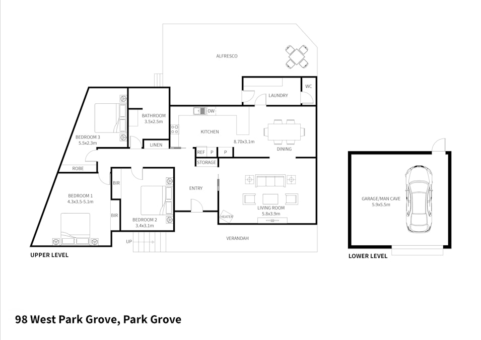 98 West Park Grove, Park Grove, TAS, 7320 - Floorplan 1