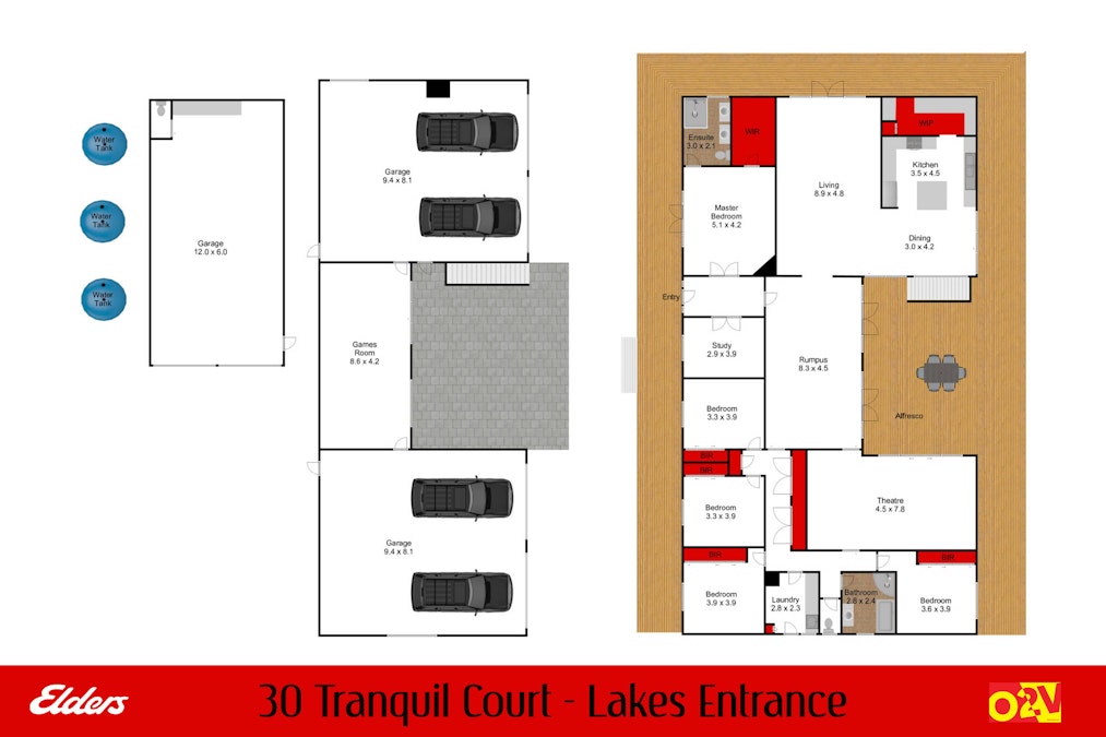 30 Tranquil Court, Lakes Entrance, VIC, 3909 - Floorplan 1