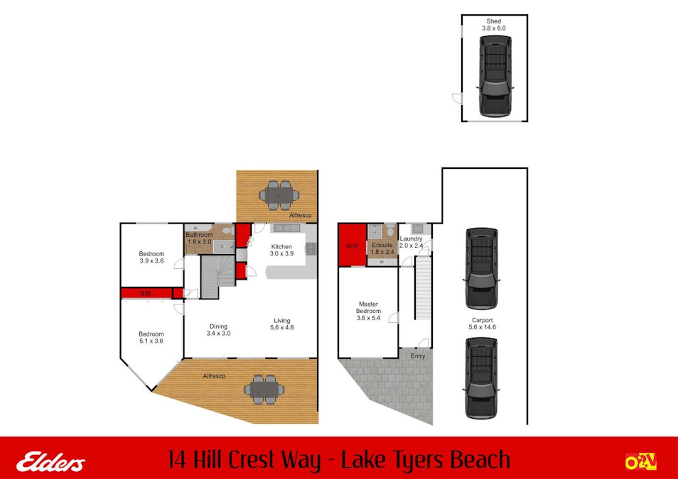 14 Hill Crest Way, Lake Tyers Beach, VIC, 3909 - Floorplan 1