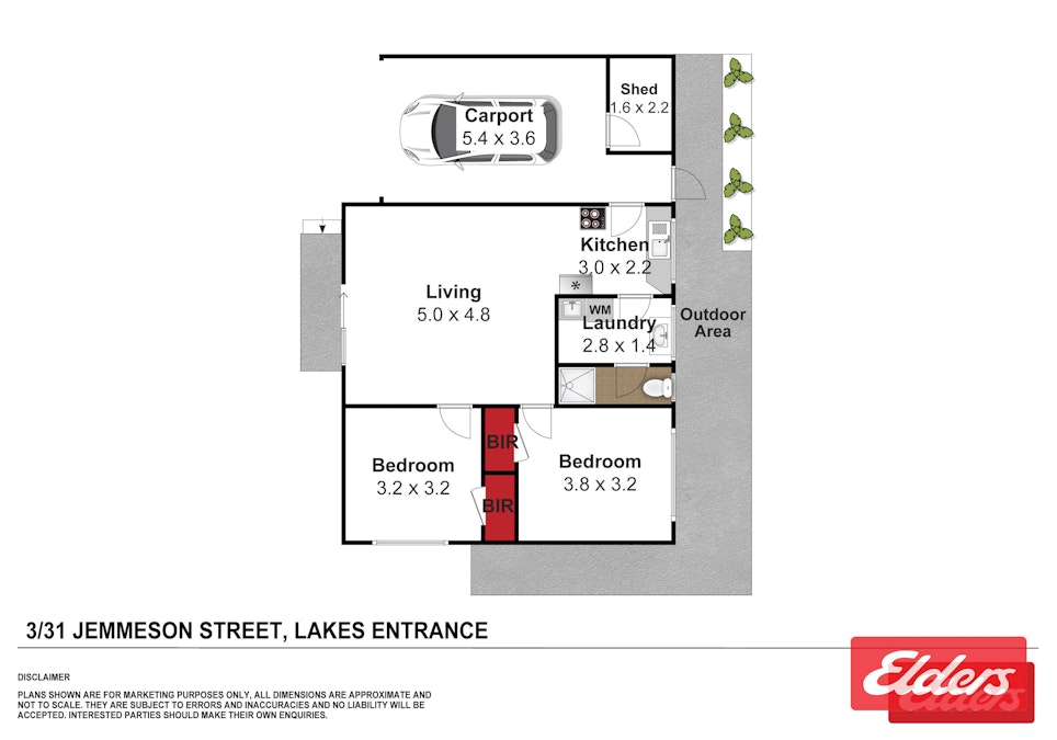 3/31 Jemmeson Street, Lakes Entrance, VIC, 3909 - Floorplan 1