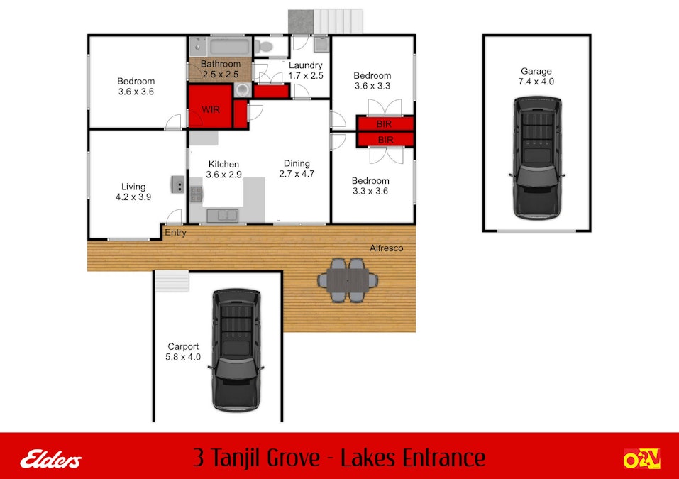 3 Tanjil Grove, Lakes Entrance, VIC, 3909 - Floorplan 1