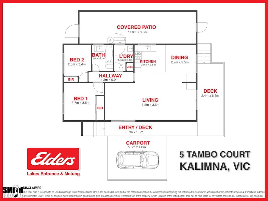 5 Tambo Court, Kalimna, VIC, 3909 - Floorplan 1
