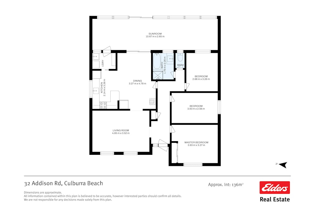 32 Addison Road, Culburra Beach, NSW, 2540 - Floorplan 1