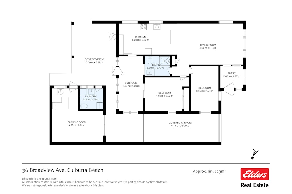 36 Broadview Avenue, Culburra Beach, NSW, 2540 - Floorplan 1