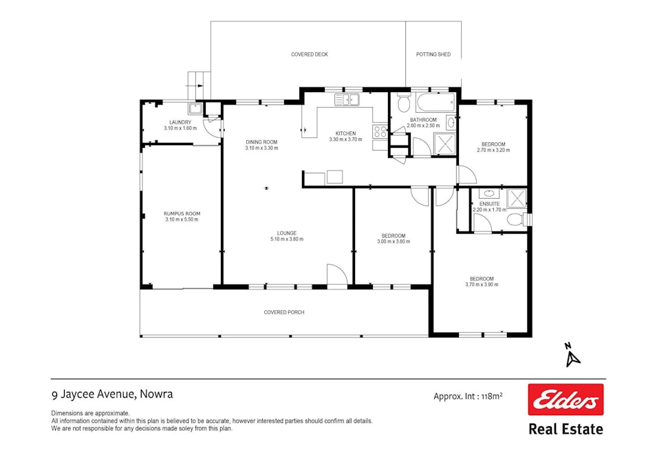 9 Jaycee Avenue, Nowra, NSW, 2541 - Floorplan 1