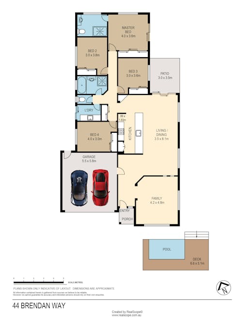 44 Brendan Way, Victoria Point, QLD, 4165 - Floorplan 1