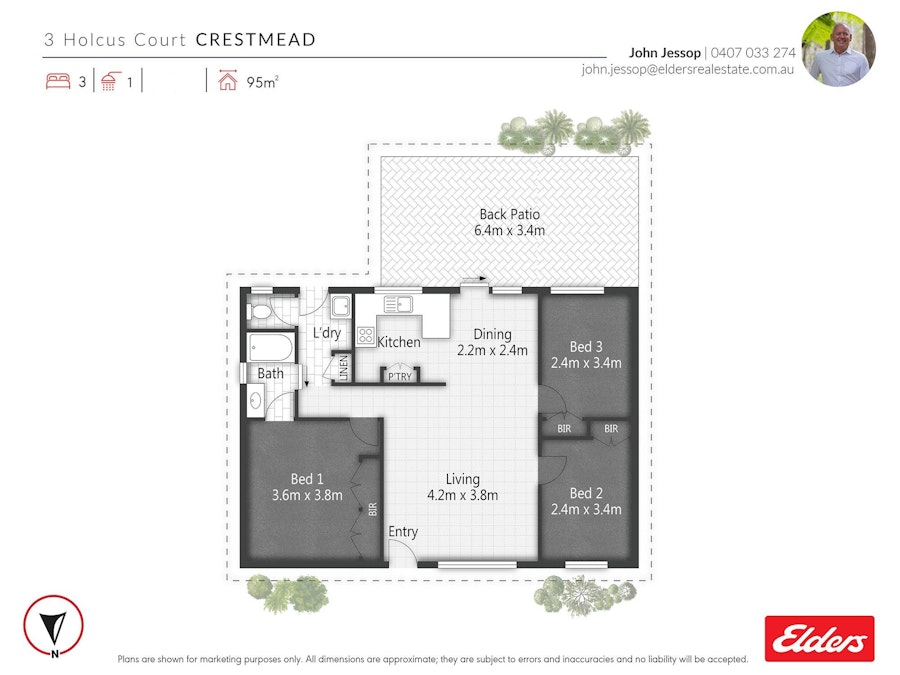 3 Holcus Court, Crestmead, QLD, 4132 - Floorplan 1