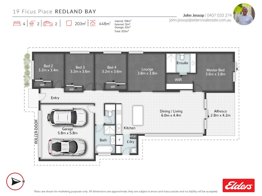 19 Ficus Place, Redland Bay, QLD, 4165 - Floorplan 1