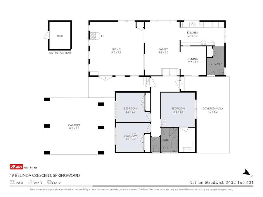 49 Belinda Crescent, Springwood, QLD, 4127 - Floorplan 1