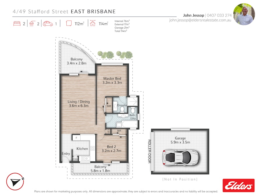 4/49 Stafford Street, East Brisbane, QLD, 4169 - Floorplan 1