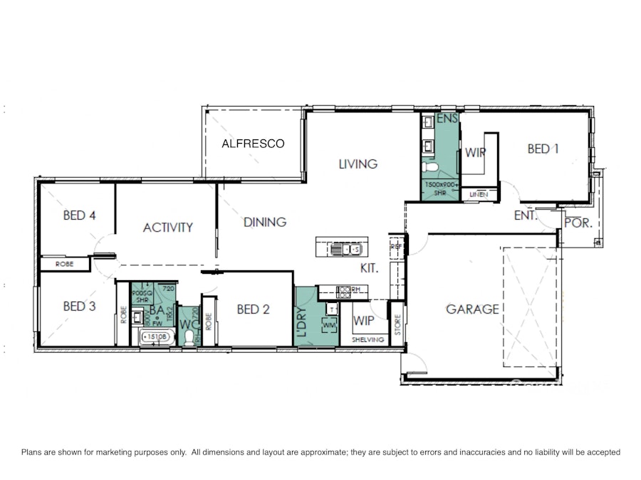 37  Jersey Crescent, Springfield Lakes, QLD, 4300 - Floorplan 1