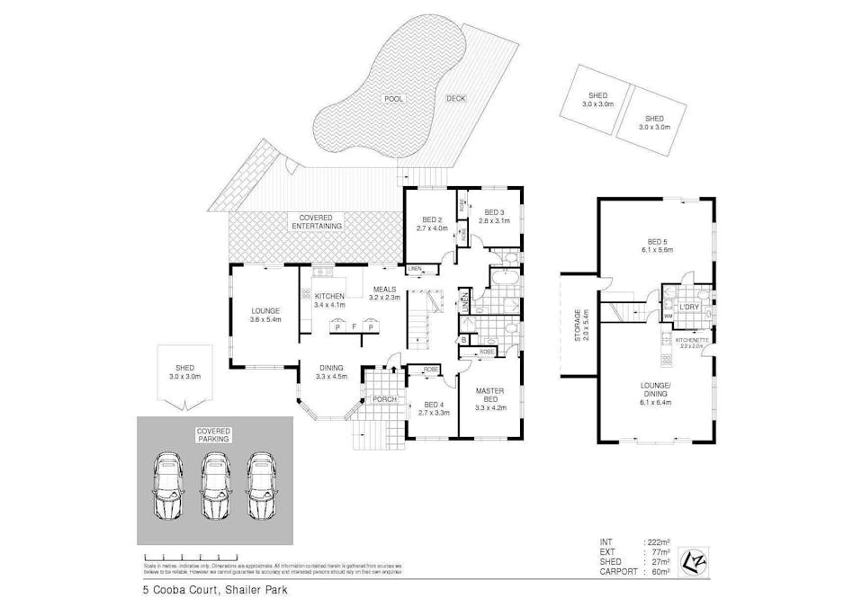 5 Cooba Court, Shailer Park, QLD, 4128 - Floorplan 1