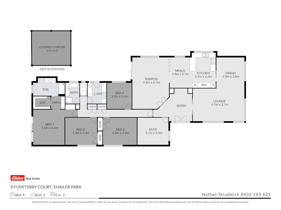8 Fumiterry Court, Shailer Park, QLD, 4128 - Floorplan 1