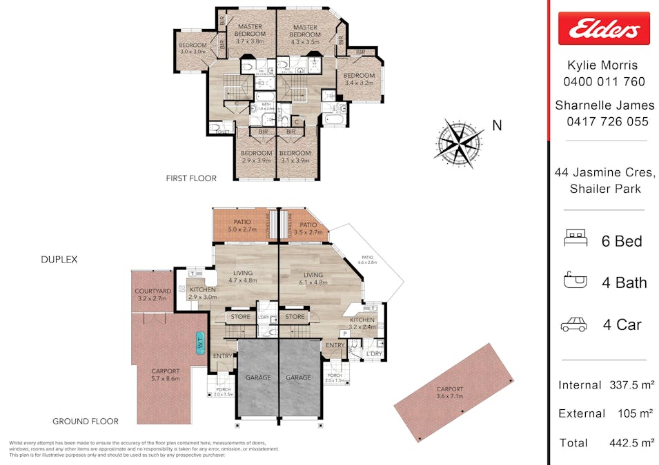 1- 3/44 Jasmine Crescent, Shailer Park, QLD, 4128 - Floorplan 1