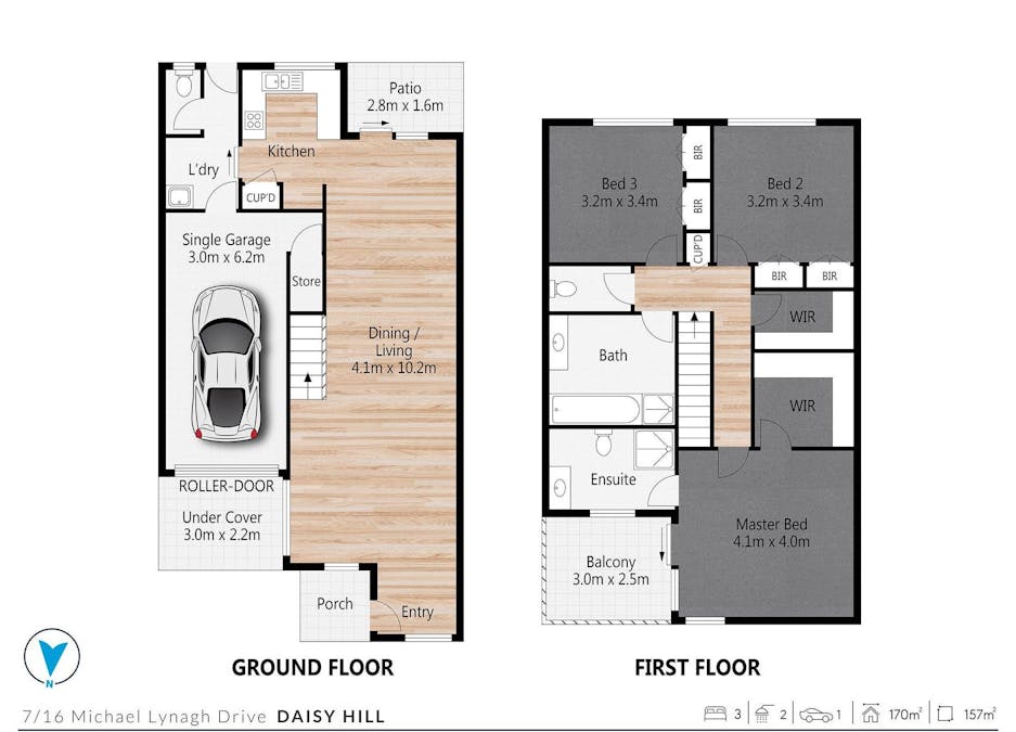 7/16 Michael Lynagh Drive, Daisy Hill, QLD, 4127 - Floorplan 1