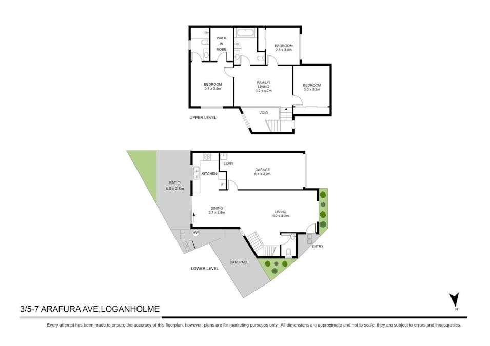 3/5 Arafura Avenue, Loganholme, QLD, 4129 - Floorplan 1
