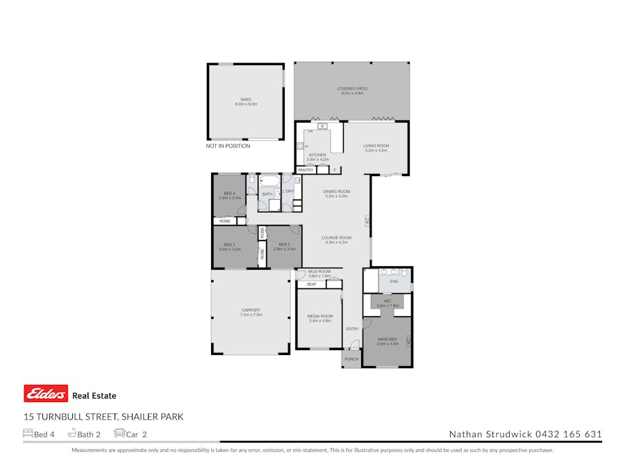 15 Turnbull Street, Shailer Park, QLD, 4128 - Floorplan 1