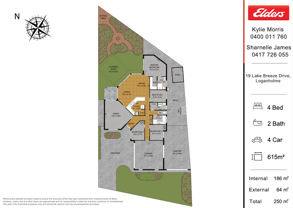 19 Lake Breeze Drive, Loganholme, QLD, 4129 - Floorplan 1