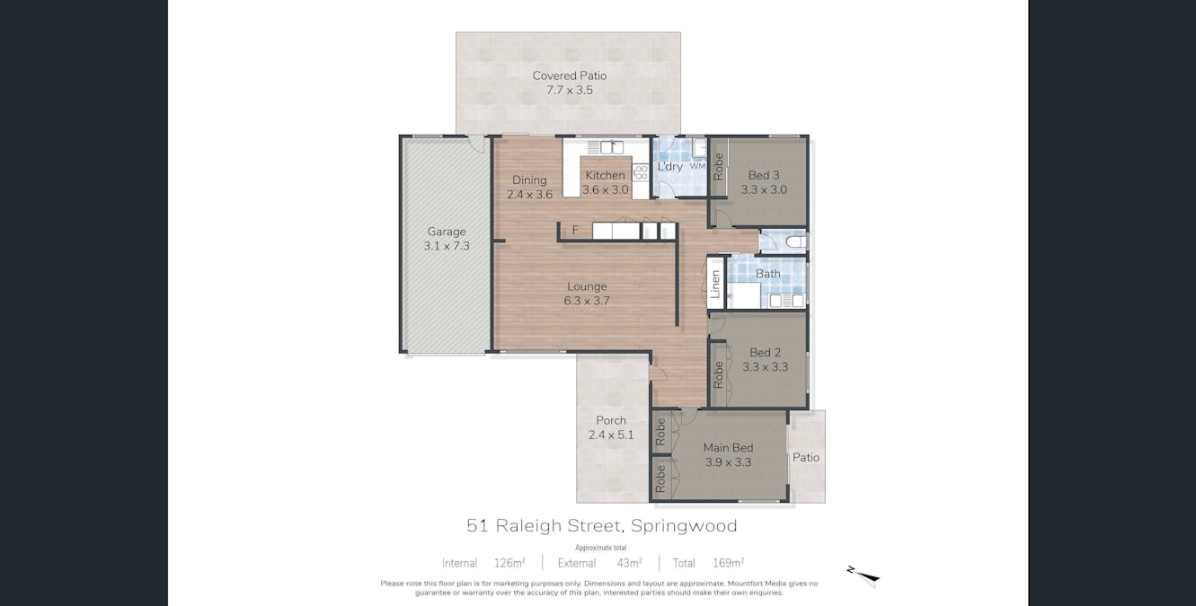 51 Raleigh Street, Springwood, QLD, 4127 - Floorplan 1