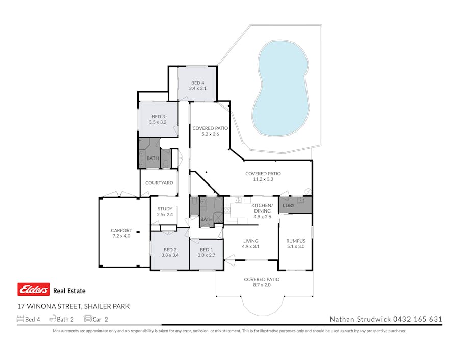 17 Winona Street, Shailer Park, QLD, 4128 - Floorplan 1