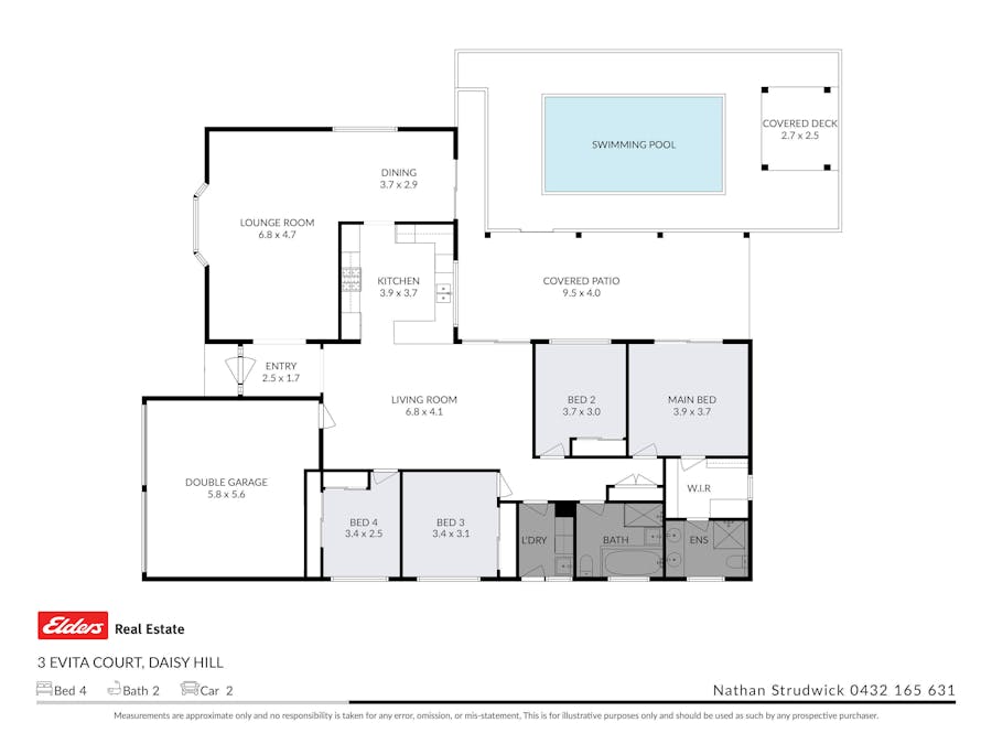 3 Evita Court, Daisy Hill, QLD, 4127 - Floorplan 1