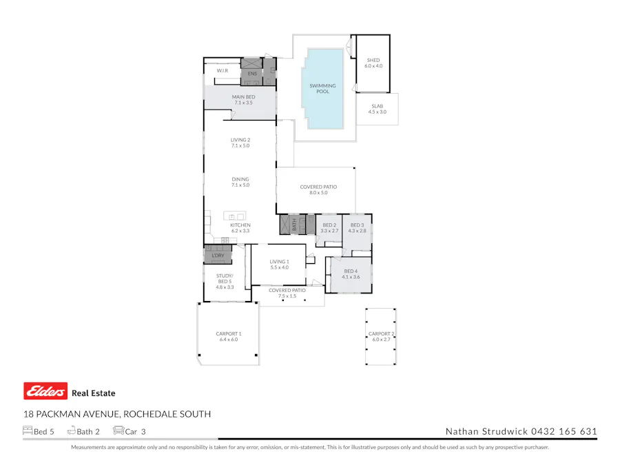 18 Packman Avenue, Rochedale South, QLD, 4123 - Floorplan 1