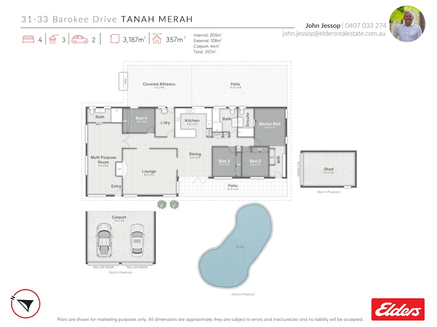 31-33 Barokee Drive, Tanah Merah, QLD, 4128 - Floorplan 1