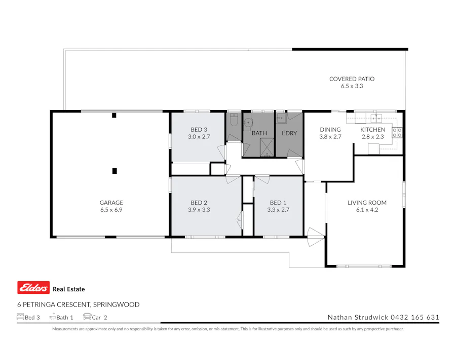 6 Petringa Crescent, Springwood, QLD, 4127 - Floorplan 1