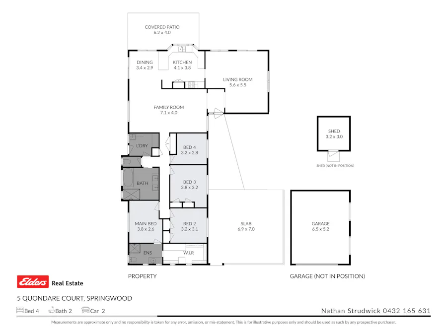 5 Quondare Court, Springwood, QLD, 4127 - Floorplan 1