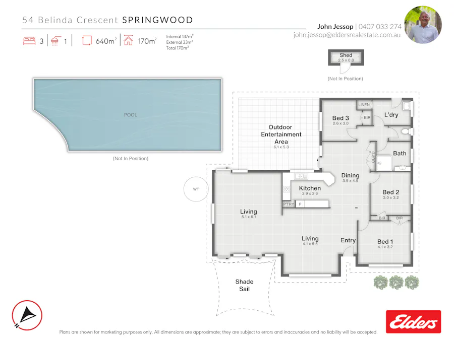 54 Belinda Crescent, Springwood, QLD, 4127 - Floorplan 1