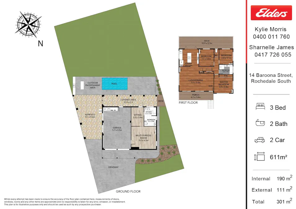 14  Baroona Street, Rochedale South, QLD, 4123 - Floorplan 1