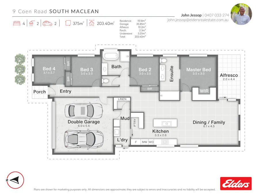 9 Coen Road, South Maclean, QLD, 4280 - Floorplan 1