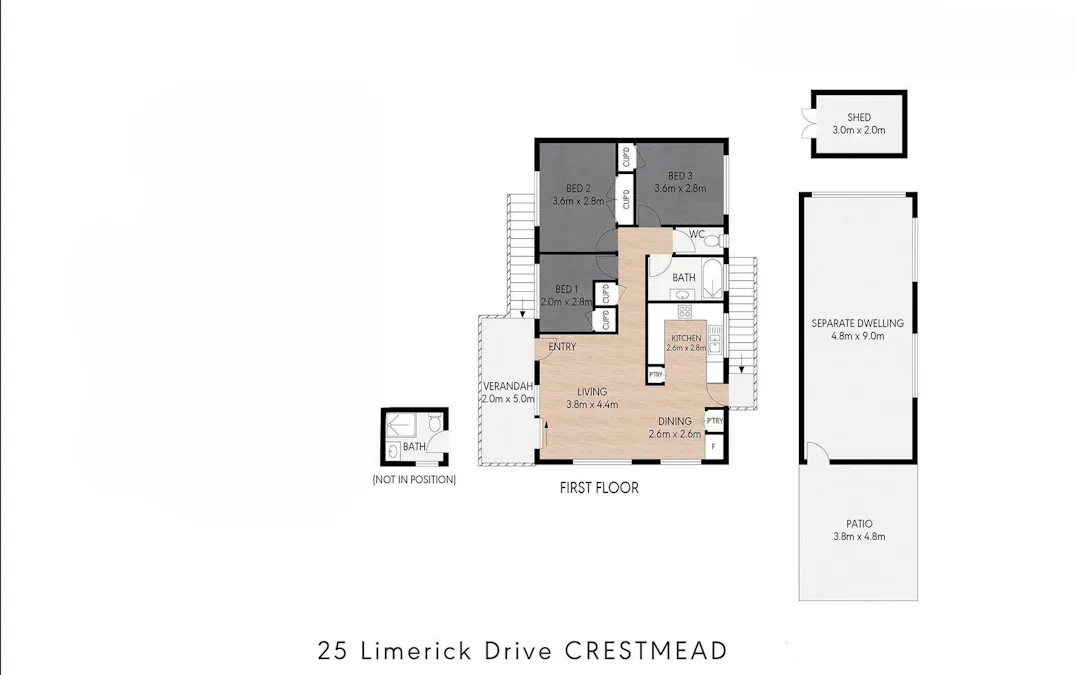 25 Limerick Drive, Crestmead, QLD, 4132 - Floorplan 1