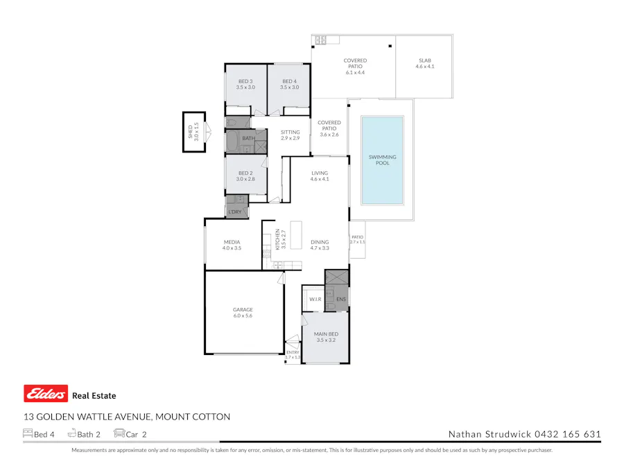 13 Golden Wattle Avenue, Mount Cotton, QLD, 4165 - Floorplan 1