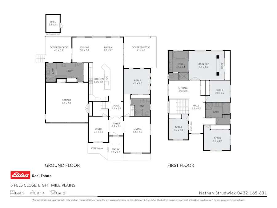5 Fels Close, Eight Mile Plains, QLD, 4113 - Floorplan 1