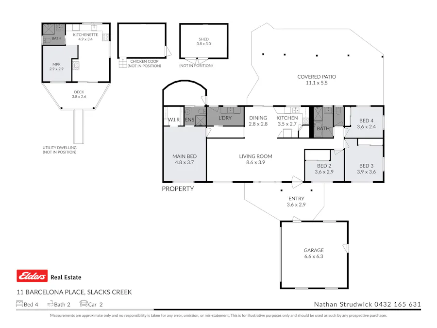 11 Barcelona Place, Slacks Creek, QLD, 4127 - Floorplan 1