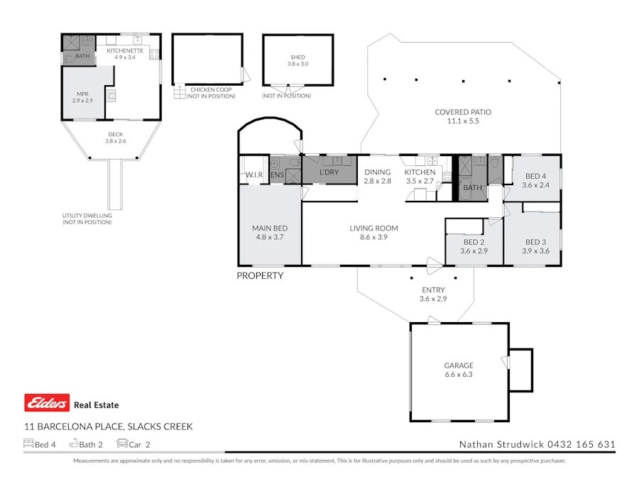 11 Barcelona Place, Slacks Creek, QLD, 4127 - Floorplan 1