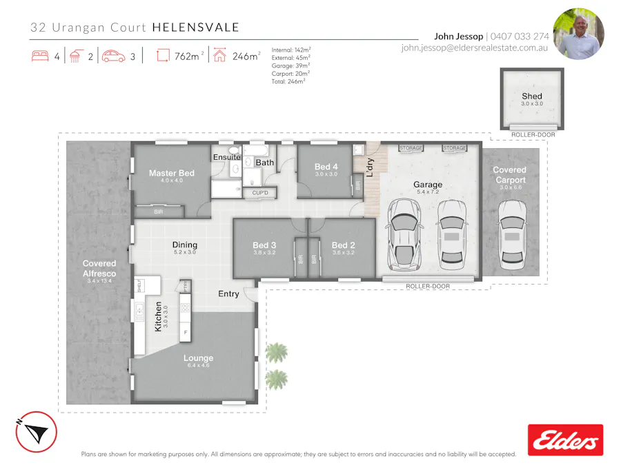 32 Urangan Court, Helensvale, QLD, 4212 - Floorplan 1