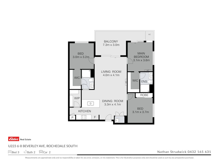 214/6-8 Beverley Avenue, Rochedale South, QLD, 4123 - Floorplan 1
