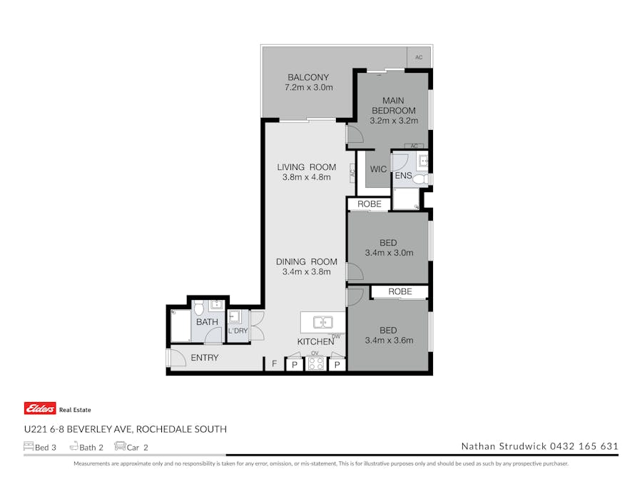 214/6-8 Beverley Avenue, Rochedale South, QLD, 4123 - Floorplan 2